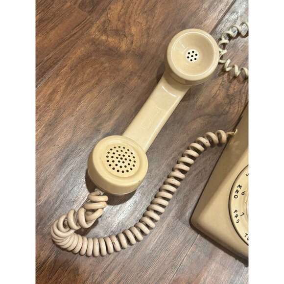 VTG 1963 Western Electric Bell System Beige Rotary Dial Telephone Phone UNTESTED - Picture 7 of 11